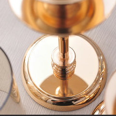 1PC Luxury Table Soft Decoration Decoration European-Style Candlelight Dinner Crystal Metal Candle Holder