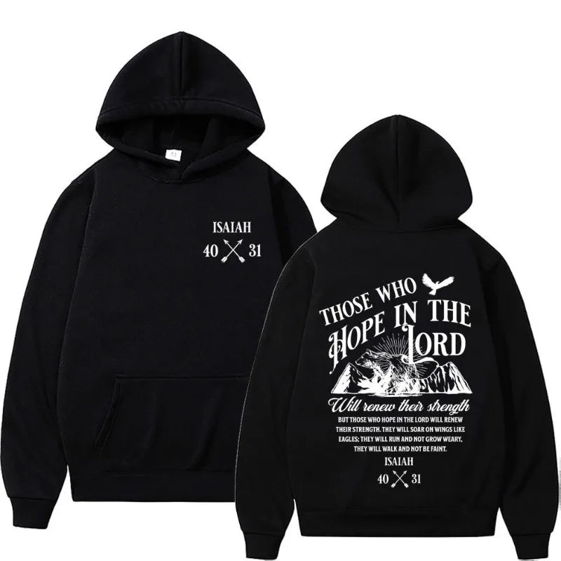 Christian Jesus Letters Print Hoodies Men Clothing F Men Long Sleeve Hooded Sweatshirts Unisex Cool Casual Streetwear Street