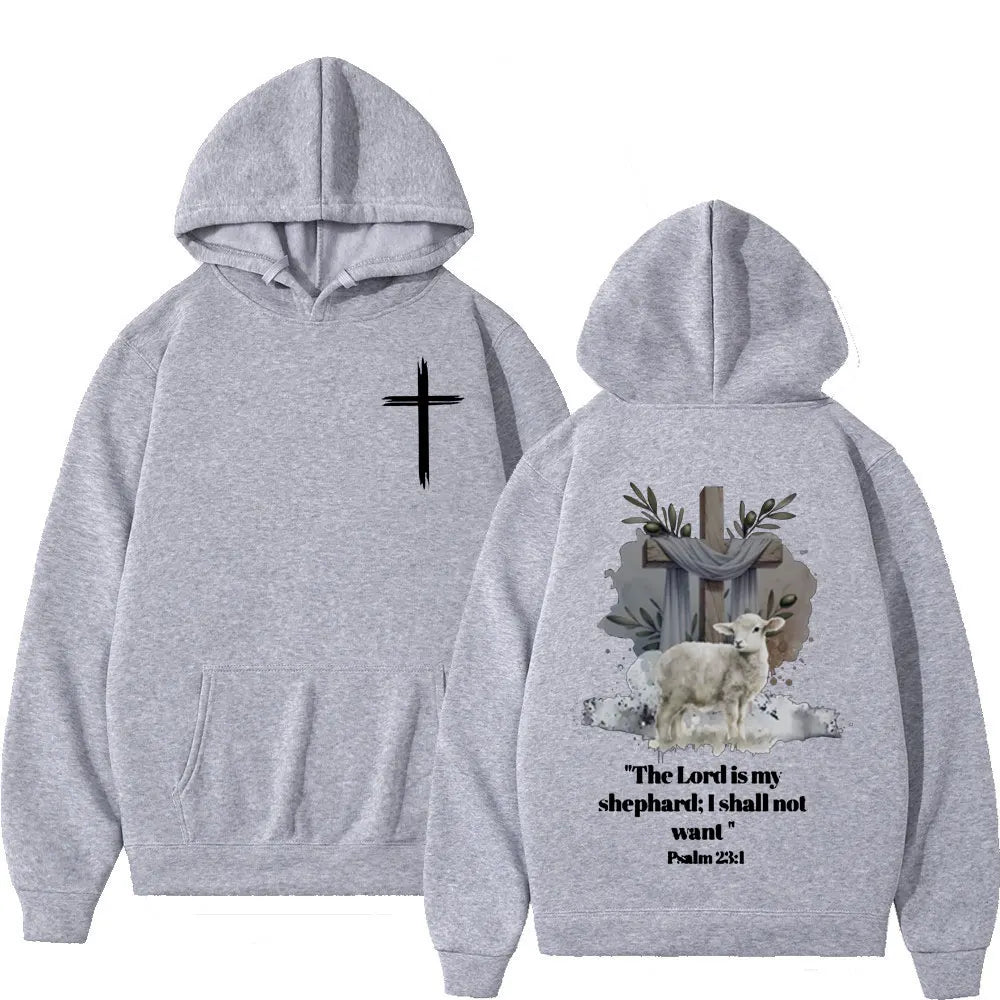 Oversized aesthetic Christian Jesus hoodie for men and women, fashionable long sleeved sportswear, casual plus size retro hoodie