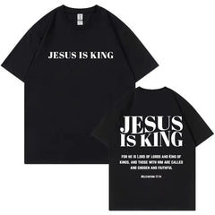 Christian Bible Verse Merch T Shirt Streetwear Fashion Oversized O-Neck T-shirts Men Women Casual Cotton Short Sleeve T-shirt